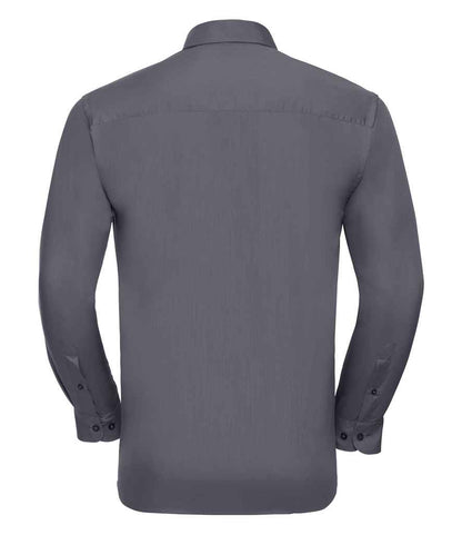 Russell 934M Convoy Grey Back -  Ready to be Printed by Custard Workwear - Cheap Personalised and Customised Workwear in Nottinghamshire, Derbyshire and Leicestershire