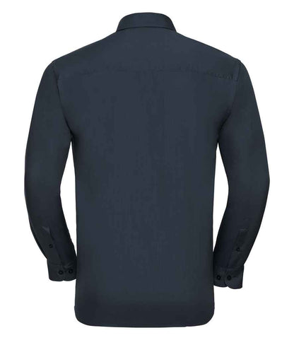 Russell 934M French Navy Back -  Ready to be Printed by Custard Workwear - Cheap Personalised and Customised Workwear in Nottinghamshire, Derbyshire and Leicestershire