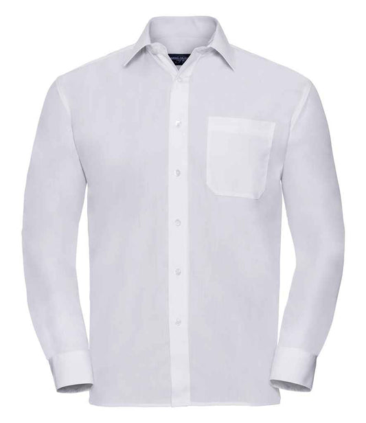 Russell 934M White Front -  Ready to be Printed by Custard Workwear - Cheap Personalised and Customised Workwear in Nottinghamshire, Derbyshire and Leicestershire