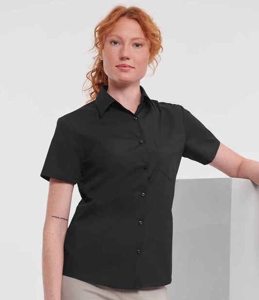Russell 935F Black Model -  Ready to be Printed by Custard Workwear - Cheap Personalised and Customised Workwear in Nottinghamshire, Derbyshire and Leicestershire