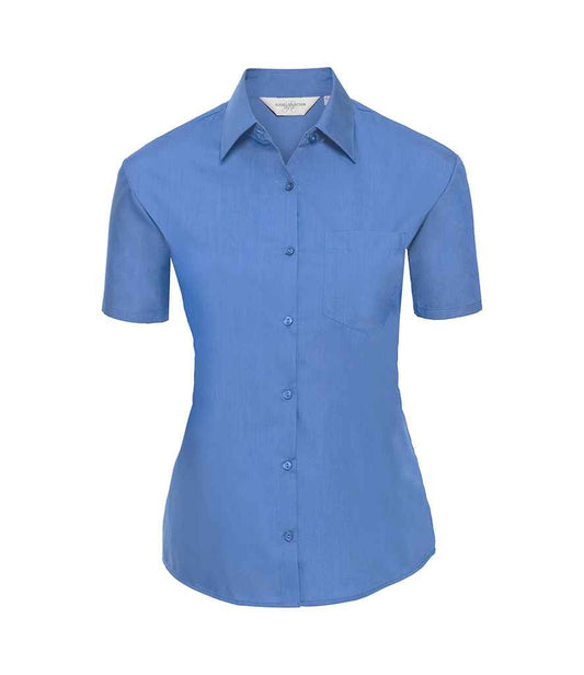 Russell 935F Corporate Blue Front -  Ready to be Printed by Custard Workwear - Cheap Personalised and Customised Workwear in Nottinghamshire, Derbyshire and Leicestershire