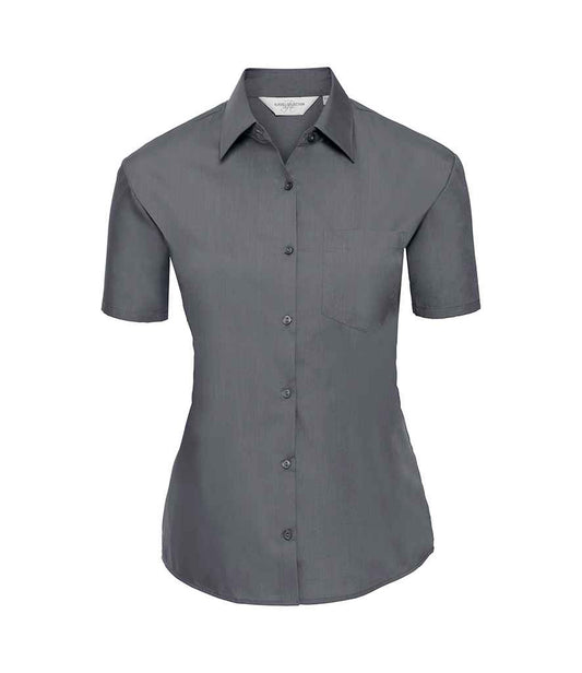Russell 935F Convoy Grey Front -  Ready to be Printed by Custard Workwear - Cheap Personalised and Customised Workwear in Nottinghamshire, Derbyshire and Leicestershire
