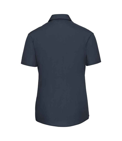 Russell 935F French Navy Back -  Ready to be Printed by Custard Workwear - Cheap Personalised and Customised Workwear in Nottinghamshire, Derbyshire and Leicestershire