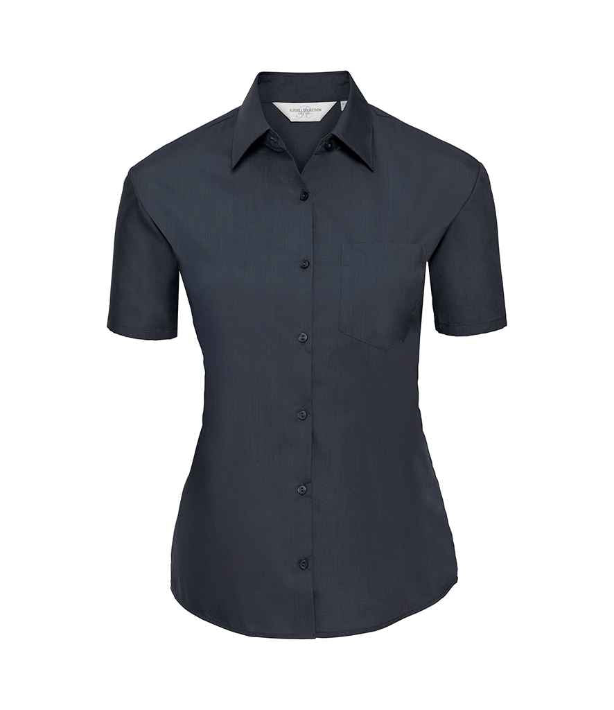 Russell 935F French Navy Front -  Ready to be Printed by Custard Workwear - Cheap Personalised and Customised Workwear in Nottinghamshire, Derbyshire and Leicestershire