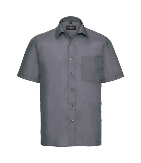 Russell 935M Convoy Grey Front -  Ready to be Printed by Custard Workwear - Cheap Personalised and Customised Workwear in Nottinghamshire, Derbyshire and Leicestershire