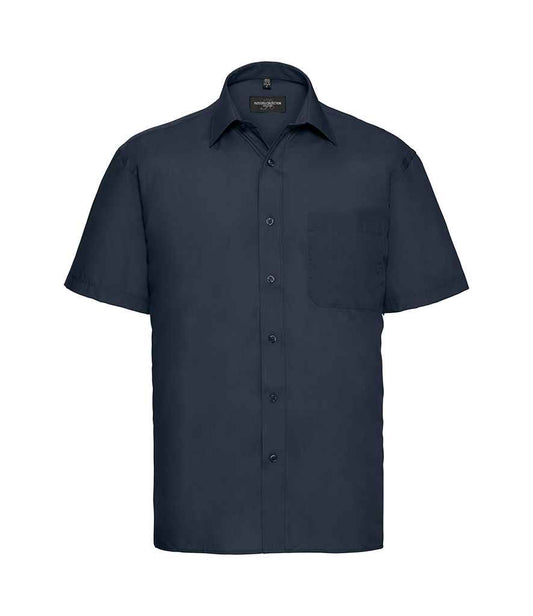 Russell 935M French Navy Front -  Ready to be Printed by Custard Workwear - Cheap Personalised and Customised Workwear in Nottinghamshire, Derbyshire and Leicestershire