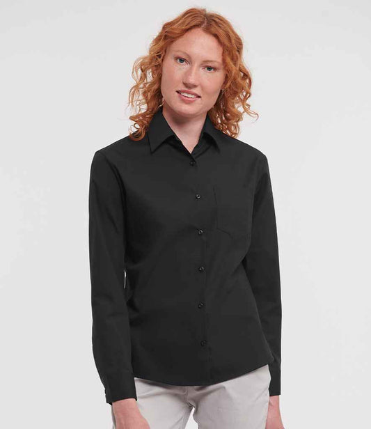 Russell 936F Black Model -  Ready to be Embroidered and Printed by Custard Workwear - Cheap Personalised and Customised Workwear in Nottinghamshire, Derbyshire and Leicestershire