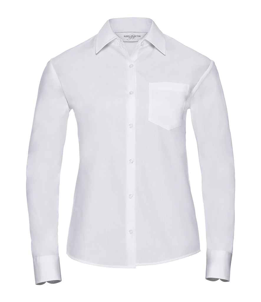 Russell 936F White Front -  Ready to be Embroidered and Printed by Custard Workwear - Cheap Personalised and Customised Workwear in Nottinghamshire, Derbyshire and Leicestershire