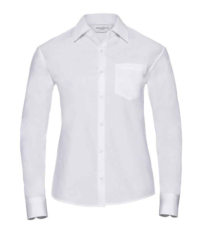 Russell 936F White Front -  Ready to be Embroidered and Printed by Custard Workwear - Cheap Personalised and Customised Workwear in Nottinghamshire, Derbyshire and Leicestershire
