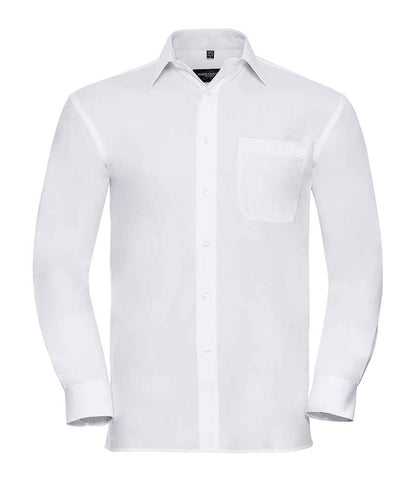 Russell 936M White Front -  Ready to be Embroidered and Printed by Custard Workwear - Cheap Personalised and Customised Workwear in Nottinghamshire, Derbyshire and Leicestershire