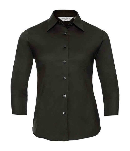 Russell 946F Black Front -  Ready to be Embroidered and Printed by Custard Workwear - Cheap Personalised and Customised Workwear in Nottinghamshire, Derbyshire and Leicestershire