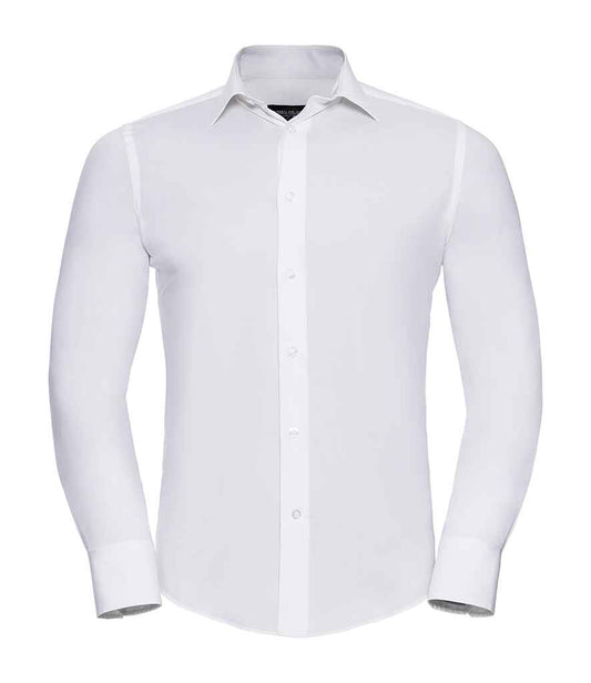 Russell 946M White Front -  Ready to be Embroidered and Printed by Custard Workwear - Cheap Personalised and Customised Workwear in Nottinghamshire, Derbyshire and Leicestershire