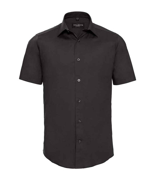 Russell 947M Black Front -  Ready to be Embroidered and Printed by Custard Workwear - Cheap Personalised and Customised Workwear in Nottinghamshire, Derbyshire and Leicestershire