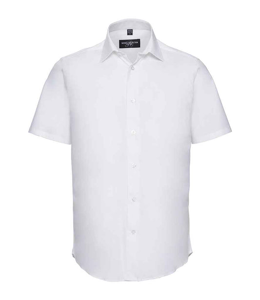 Russell 947M White Front -  Ready to be Embroidered and Printed by Custard Workwear - Cheap Personalised and Customised Workwear in Nottinghamshire, Derbyshire and Leicestershire