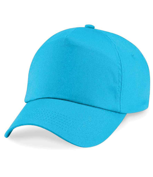 Beechfield BB10B Surf Blue Front -  Ready to be Printed by Custard Workwear - Cheap Personalised and Customised Workwear in Nottinghamshire, Derbyshire and Leicestershire