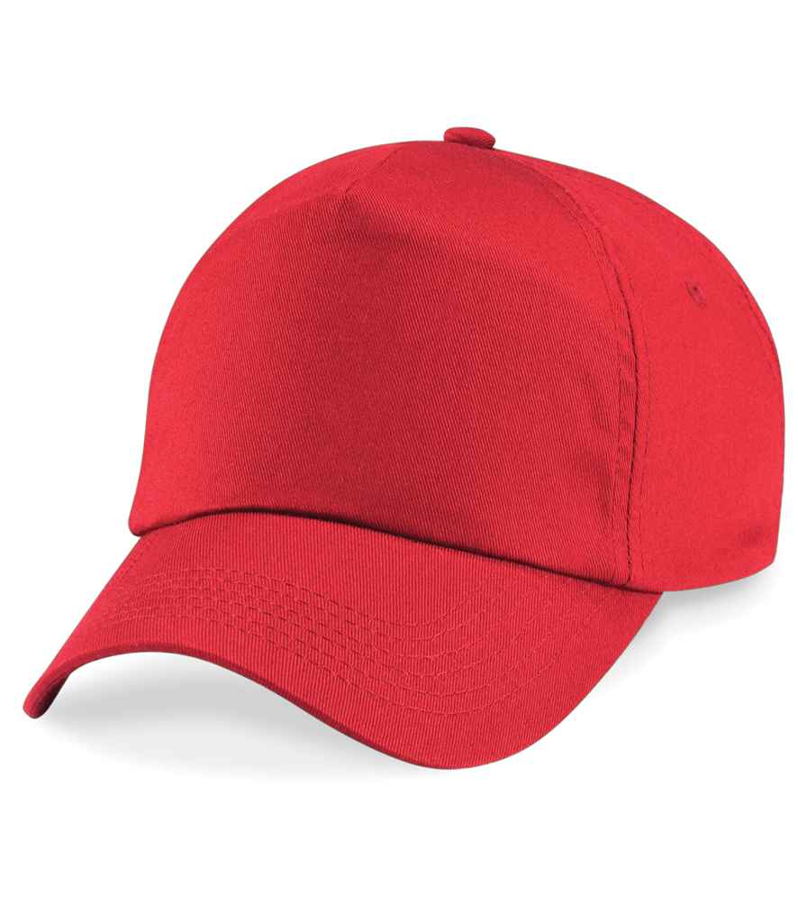 Beechfield BB10 Bright Red Front -  Ready to be Printed by Custard Workwear - Cheap Personalised and Customised Workwear in Nottinghamshire, Derbyshire and Leicestershire