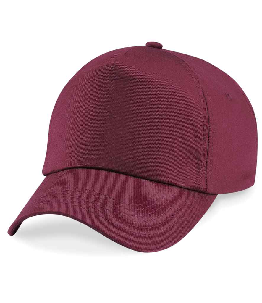 Beechfield BB10 Burgundy Front -  Ready to be Printed by Custard Workwear - Cheap Personalised and Customised Workwear in Nottinghamshire, Derbyshire and Leicestershire