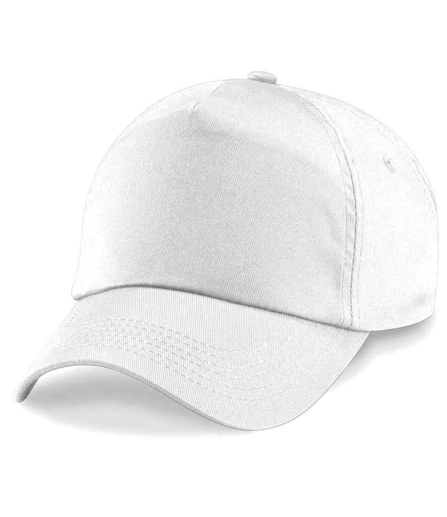 Beechfield BB10 White Front -  Ready to be Printed by Custard Workwear - Cheap Personalised and Customised Workwear in Nottinghamshire, Derbyshire and Leicestershire