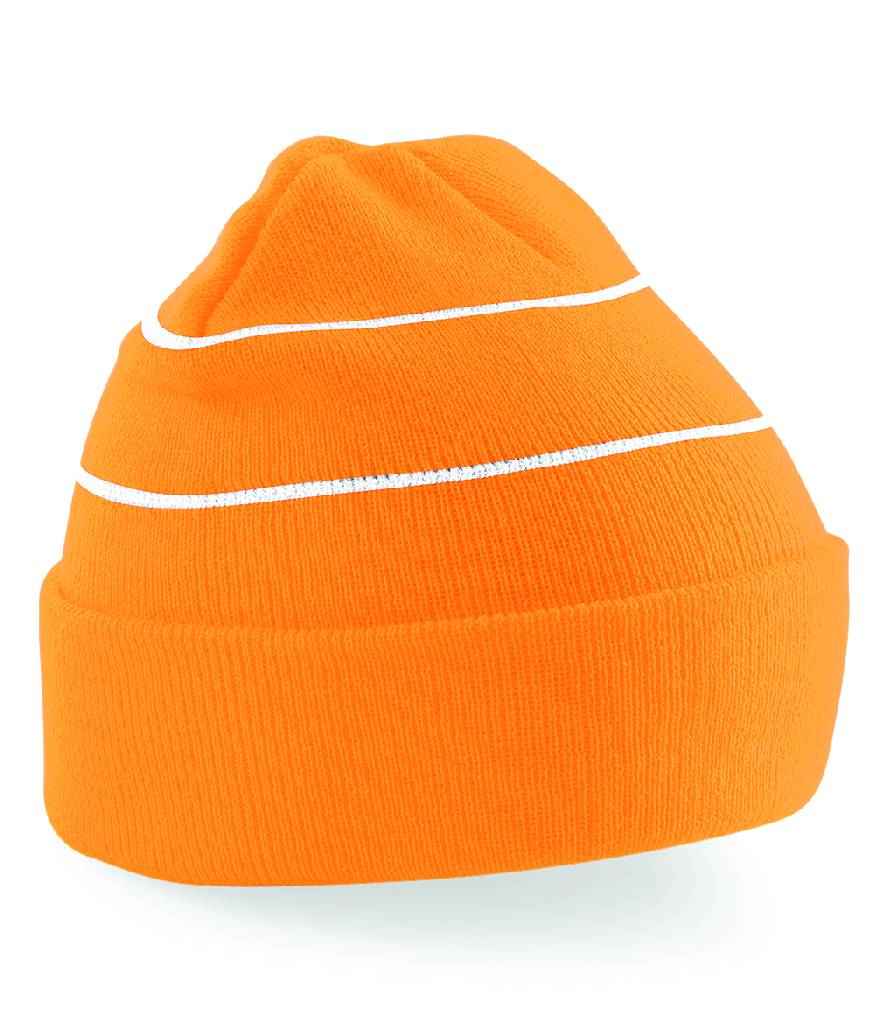 Beechfield BB42 Fluorescent Orange Front -  Ready to be Embroidered by Custard Workwear - Cheap Personalised and Customised Workwear in Nottinghamshire, Derbyshire and Leicestershire