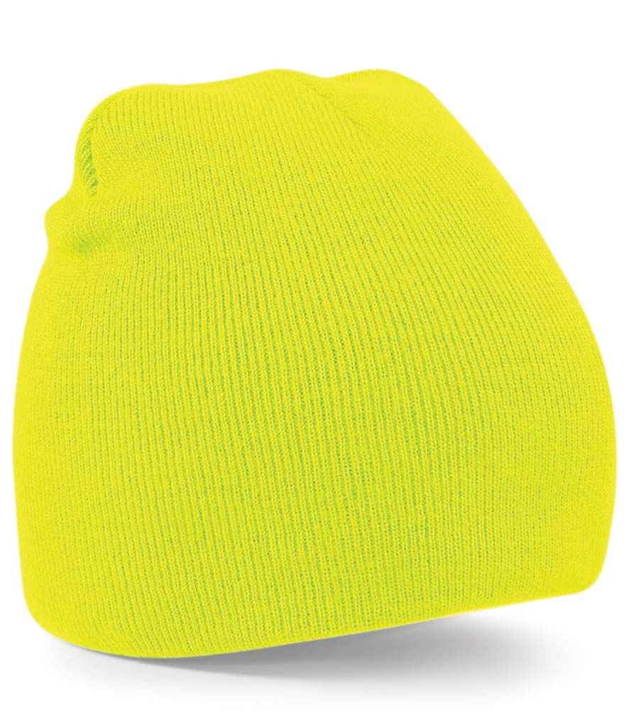 Beechfield BB44 Fluorescent Yellow Front -  Ready to be Embroidered by Custard Workwear - Cheap Personalised and Customised Workwear in Nottinghamshire, Derbyshire and Leicestershire