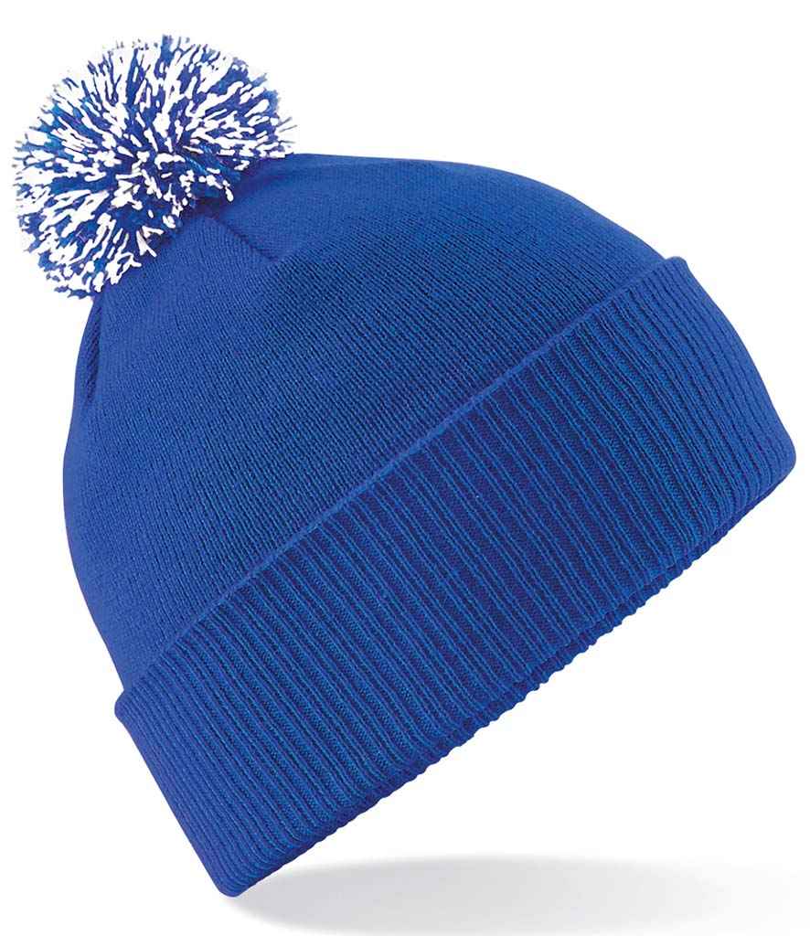 Beechfield BB450 Bright Royal/White Front -  Ready to be Embroidered by Custard Workwear - Cheap Personalised and Customised Workwear in Nottinghamshire, Derbyshire and Leicestershire