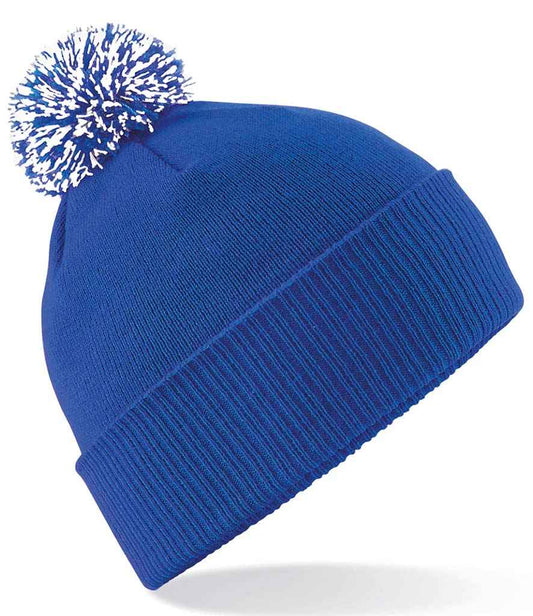 Beechfield BB450 Bright Royal/White Front -  Ready to be Embroidered by Custard Workwear - Cheap Personalised and Customised Workwear in Nottinghamshire, Derbyshire and Leicestershire