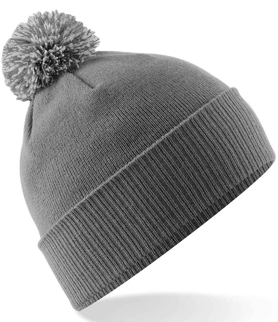 Beechfield BB450 Graphite Grey/Light Grey Front -  Ready to be Embroidered by Custard Workwear - Cheap Personalised and Customised Workwear in Nottinghamshire, Derbyshire and Leicestershire