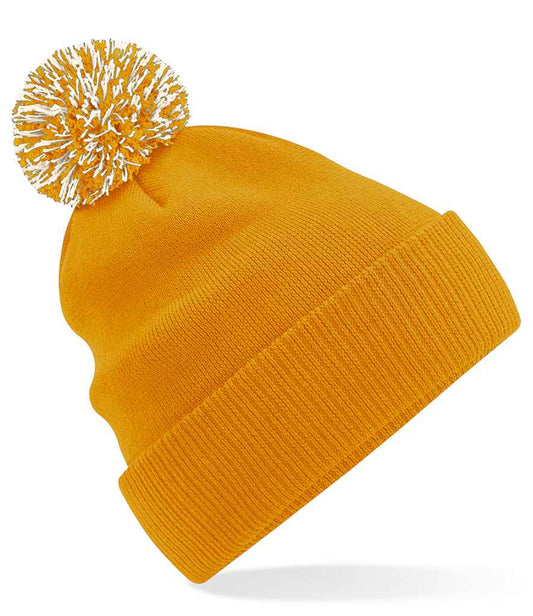 Beechfield BB450 Mustard/Off White Front -  Ready to be Embroidered by Custard Workwear - Cheap Personalised and Customised Workwear in Nottinghamshire, Derbyshire and Leicestershire