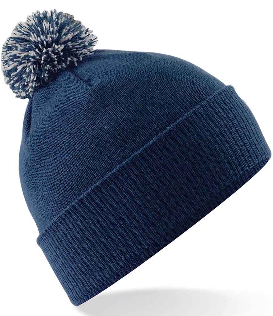 Beechfield BB450 Navy/Light Grey Front -  Ready to be Embroidered by Custard Workwear - Cheap Personalised and Customised Workwear in Nottinghamshire, Derbyshire and Leicestershire