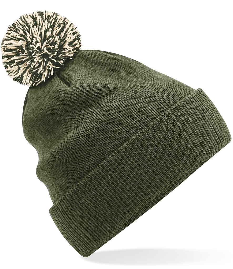 Beechfield BB450 Olive Green/Oatmeal Model -  Ready to be Embroidered by Custard Workwear - Cheap Personalised and Customised Workwear in Nottinghamshire, Derbyshire and Leicestershire