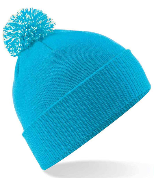 Beechfield BB450 Surf Blue/Off White Front -  Ready to be Embroidered by Custard Workwear - Cheap Personalised and Customised Workwear in Nottinghamshire, Derbyshire and Leicestershire