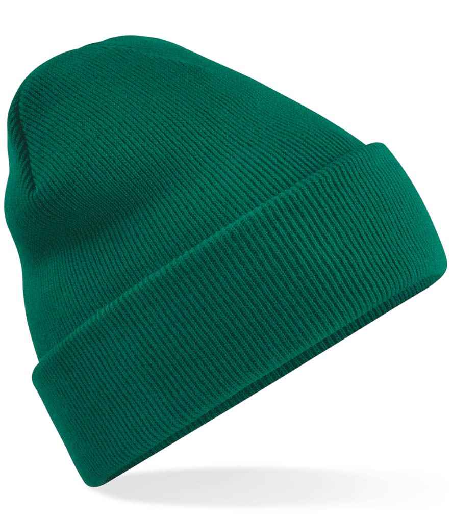 Beechfield BB45 Bottle Green Front -  Ready to be Embroidered by Custard Workwear - Cheap Personalised and Customised Workwear in Nottinghamshire, Derbyshire and Leicestershire