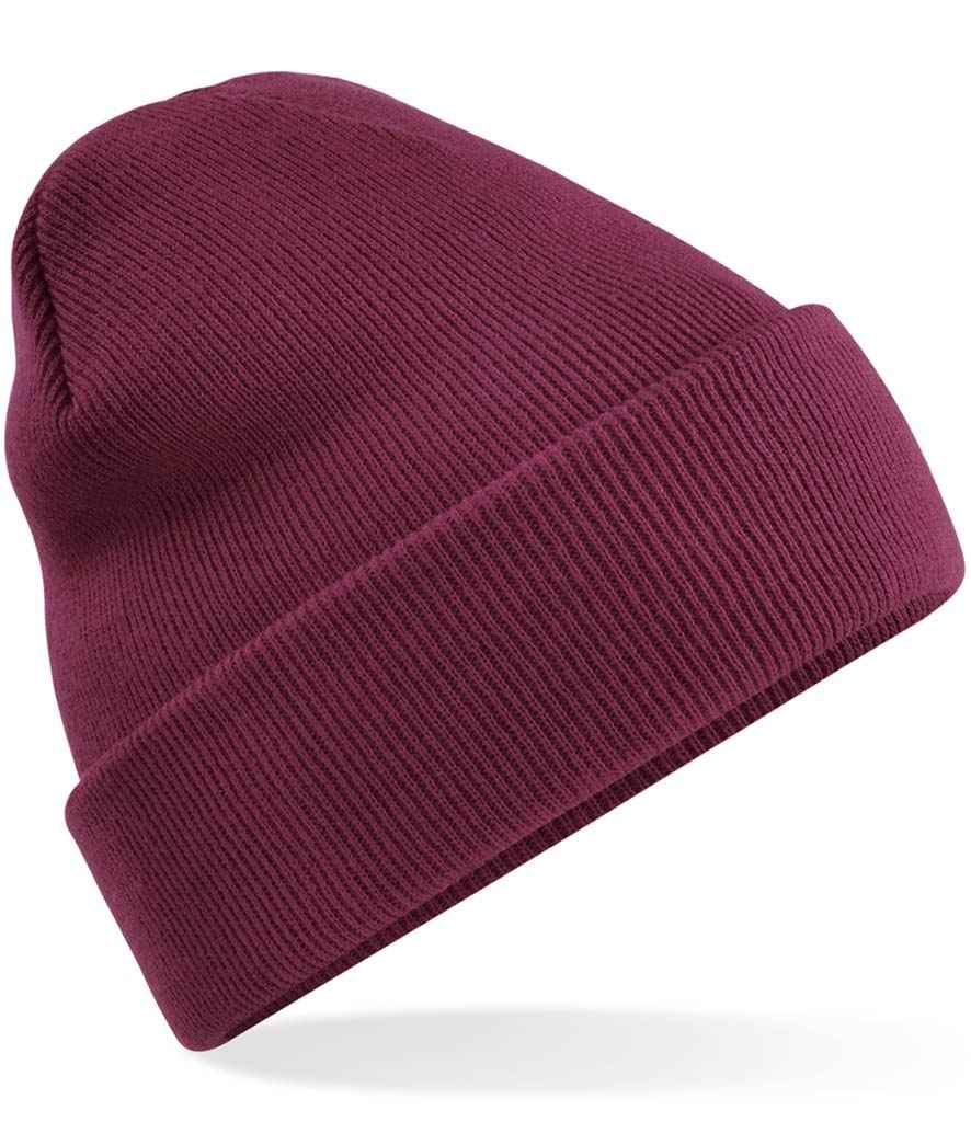 Beechfield BB45 Burgundy Front -  Ready to be Embroidered by Custard Workwear - Cheap Personalised and Customised Workwear in Nottinghamshire, Derbyshire and Leicestershire