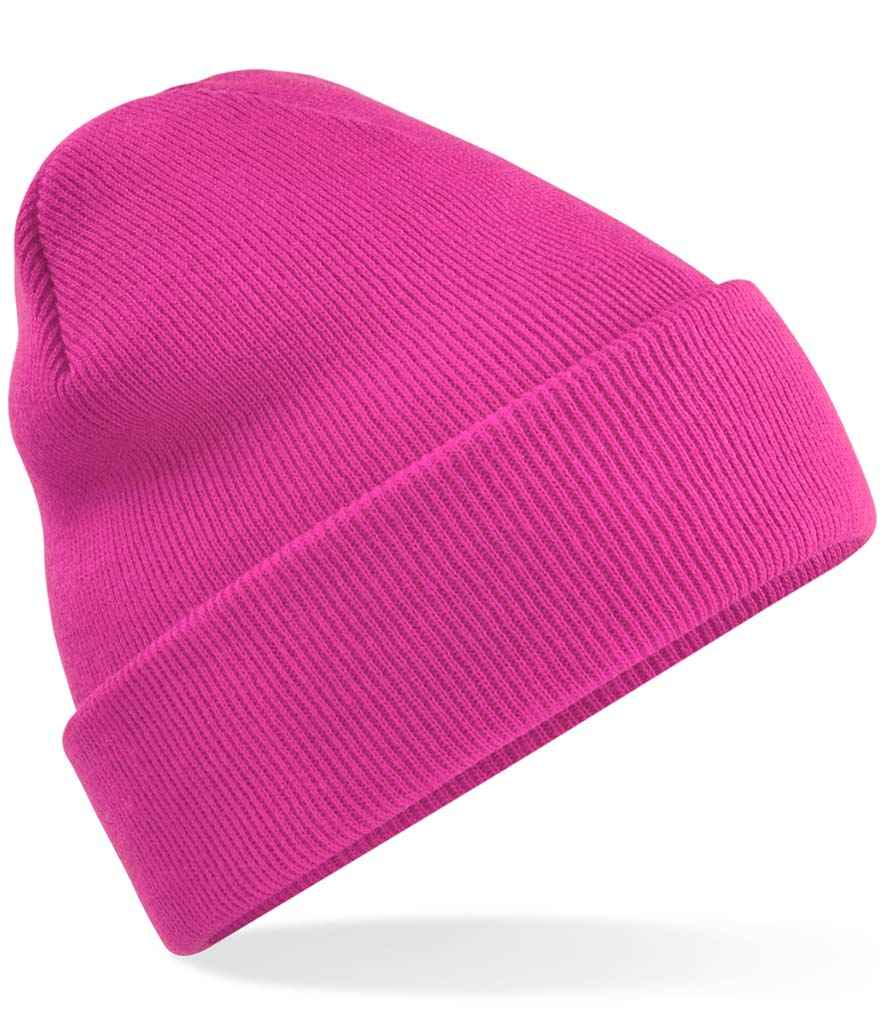 Beechfield BB45 Fuchsia Front -  Ready to be Embroidered by Custard Workwear - Cheap Personalised and Customised Workwear in Nottinghamshire, Derbyshire and Leicestershire