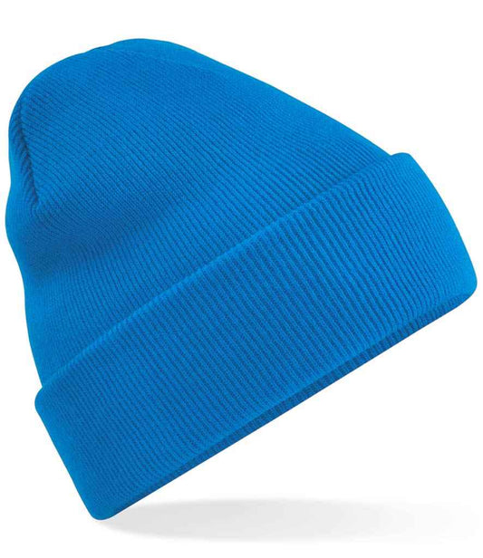 Beechfield BB45 Sapphire Blue Front -  Ready to be Embroidered by Custard Workwear - Cheap Personalised and Customised Workwear in Nottinghamshire, Derbyshire and Leicestershire