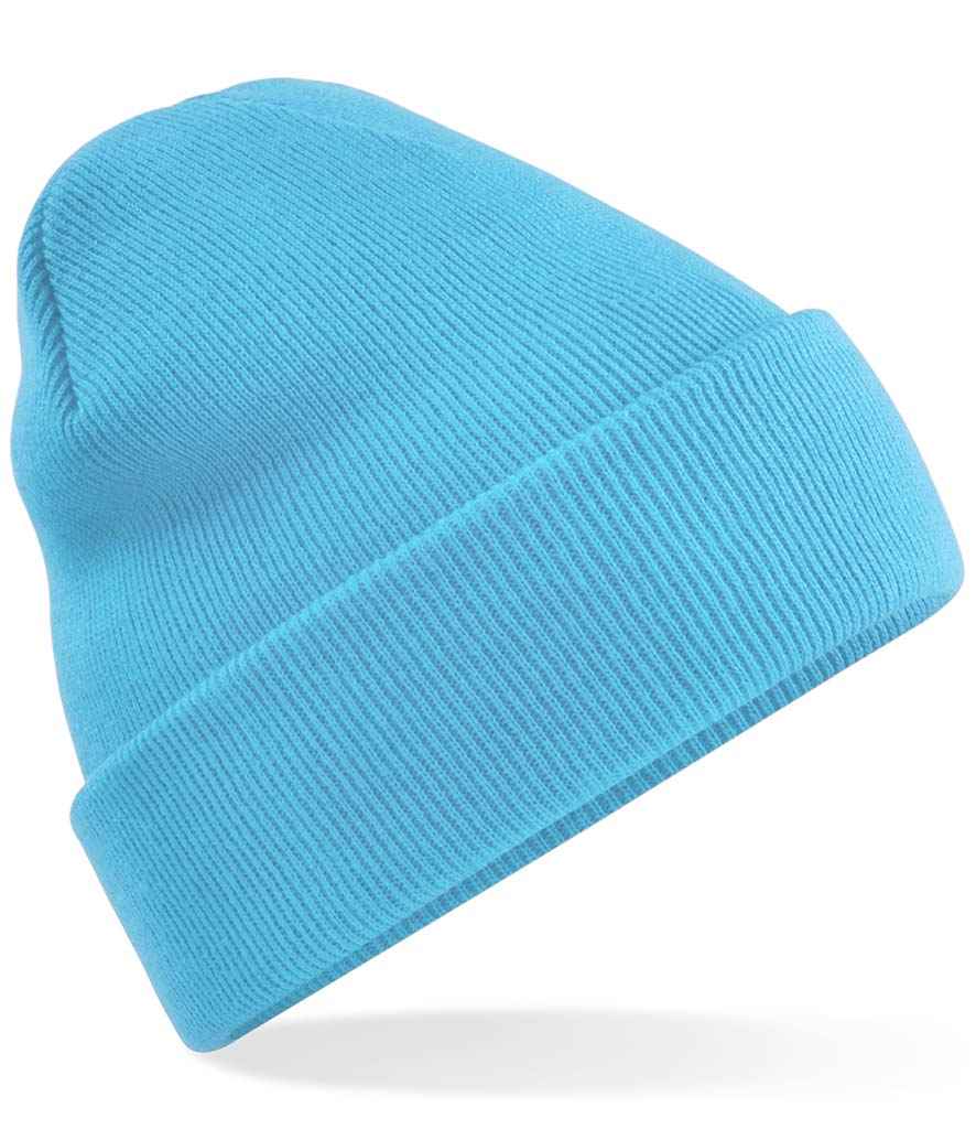 Beechfield BB45 Surf Blue Front -  Ready to be Embroidered by Custard Workwear - Cheap Personalised and Customised Workwear in Nottinghamshire, Derbyshire and Leicestershire