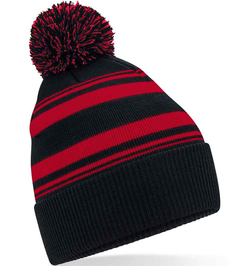 Beechfield BB473R Black/Classic Red Front -  Ready to be Embroidered by Custard Workwear - Cheap Personalised and Customised Workwear in Nottinghamshire, Derbyshire and Leicestershire