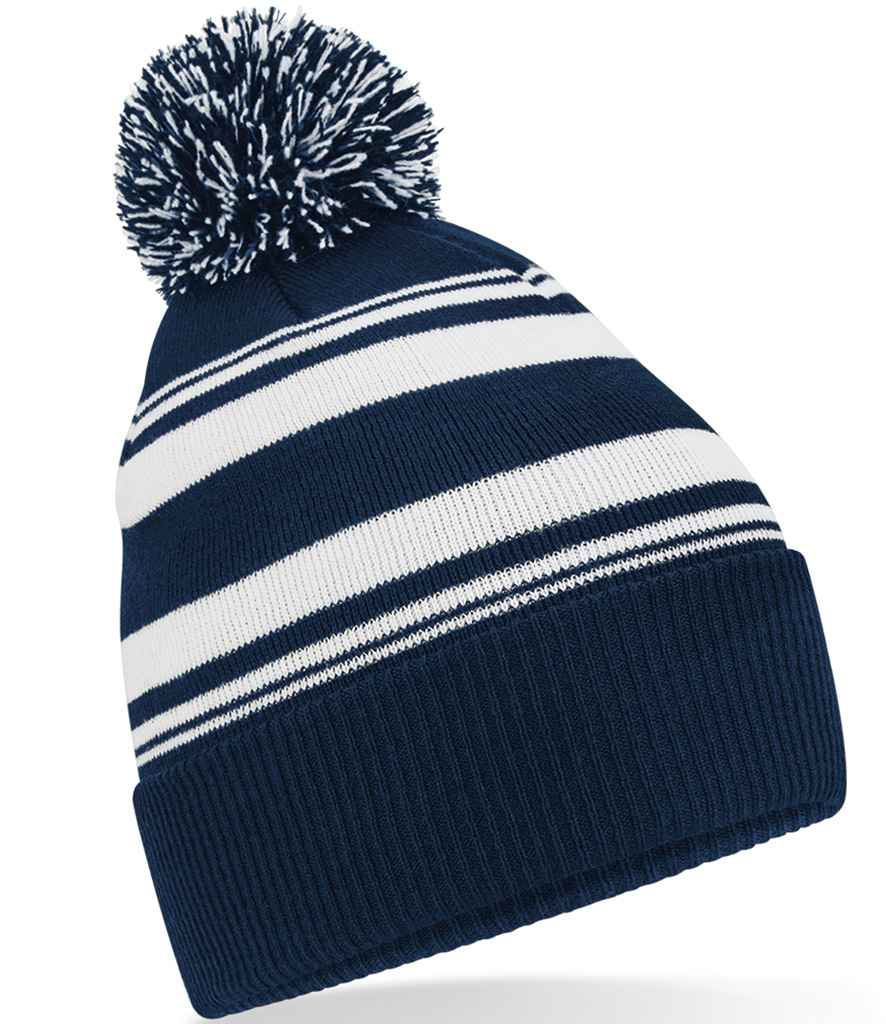 Beechfield BB473R French Navy/White Front -  Ready to be Embroidered by Custard Workwear - Cheap Personalised and Customised Workwear in Nottinghamshire, Derbyshire and Leicestershire
