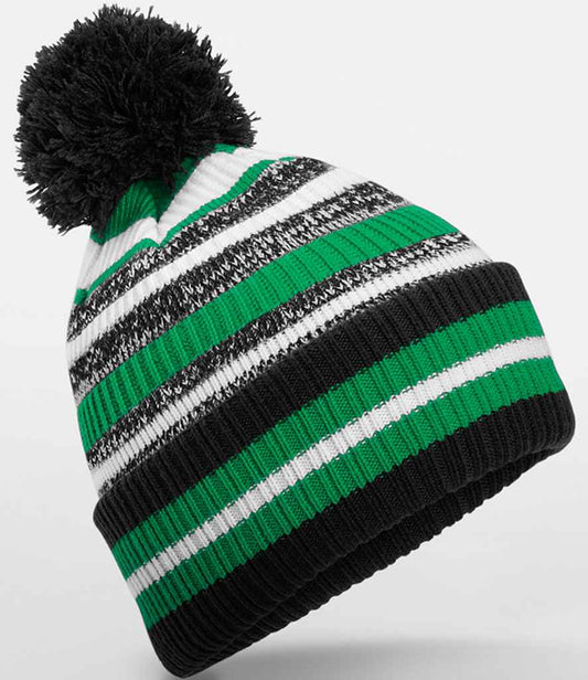 Beechfield BB474R Black/Kelly Green/White Front -  Ready to be Embroidered by Custard Workwear - Cheap Personalised and Customised Workwear in Nottinghamshire, Derbyshire and Leicestershire