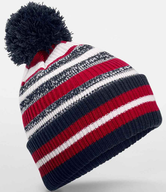 Beechfield BB474R French Navy/Classic Red/White Front -  Ready to be Embroidered by Custard Workwear - Cheap Personalised and Customised Workwear in Nottinghamshire, Derbyshire and Leicestershire