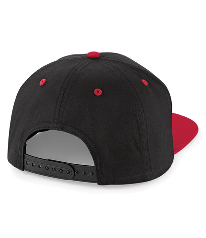 BB610C - 5 Panel Contrast Snapback | Black/Classic Red