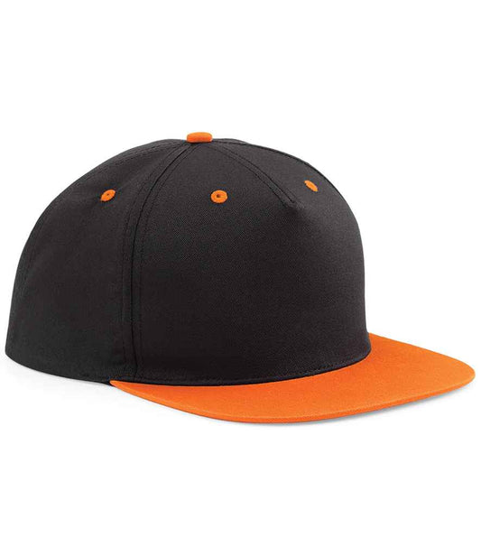 Beechfield BB610C Black/Orange Front -  Ready to be Printed by Custard Workwear - Cheap Personalised and Customised Workwear in Nottinghamshire, Derbyshire and Leicestershire
