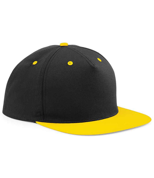 Beechfield BB610C Black/Yellow Front -  Ready to be Printed by Custard Workwear - Cheap Personalised and Customised Workwear in Nottinghamshire, Derbyshire and Leicestershire