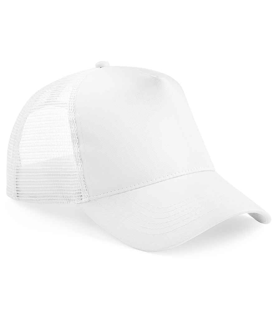Beechfield BB640B White/White Front -  Ready to be Printed by Custard Workwear - Cheap Personalised and Customised Workwear in Nottinghamshire, Derbyshire and Leicestershire