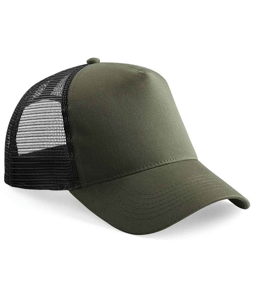 Beechfield BB640 Olive Green/Black Front -  Ready to be Printed by Custard Workwear - Cheap Personalised and Customised Workwear in Nottinghamshire, Derbyshire and Leicestershire