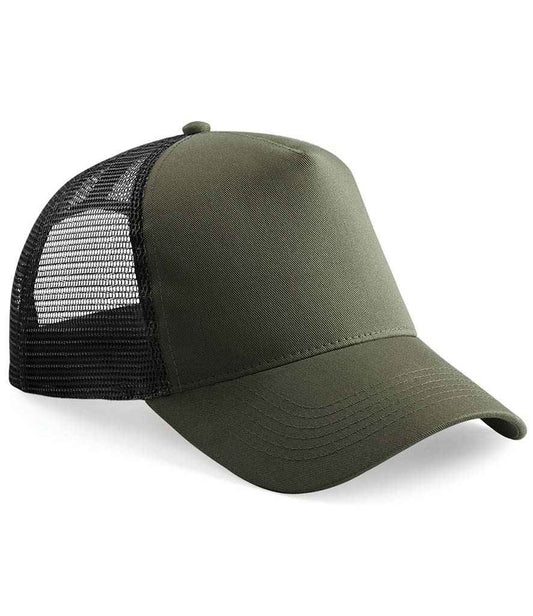 Beechfield BB640 Olive Green/Black Front -  Ready to be Printed by Custard Workwear - Cheap Personalised and Customised Workwear in Nottinghamshire, Derbyshire and Leicestershire