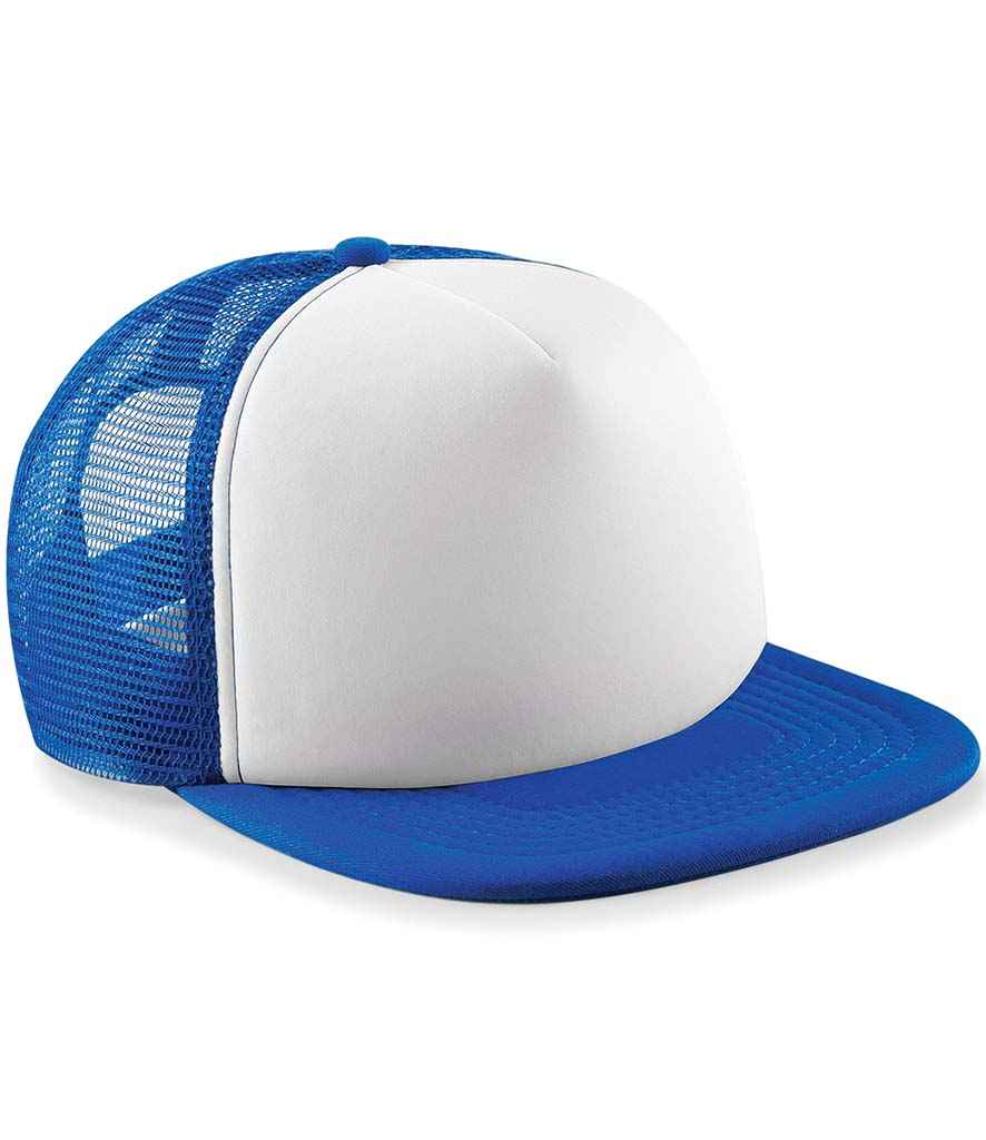Beechfield BB645B Bright Royal/White Front -  Ready to be Printed by Custard Workwear - Cheap Personalised and Customised Workwear in Nottinghamshire, Derbyshire and Leicestershire