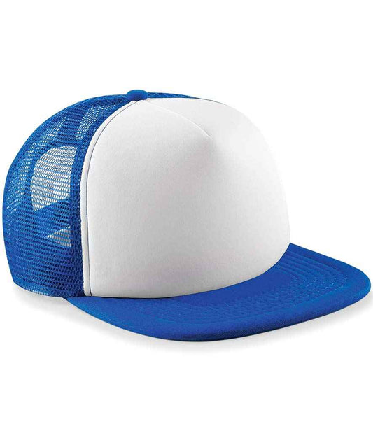 Beechfield BB645B Bright Royal/White Front -  Ready to be Printed by Custard Workwear - Cheap Personalised and Customised Workwear in Nottinghamshire, Derbyshire and Leicestershire