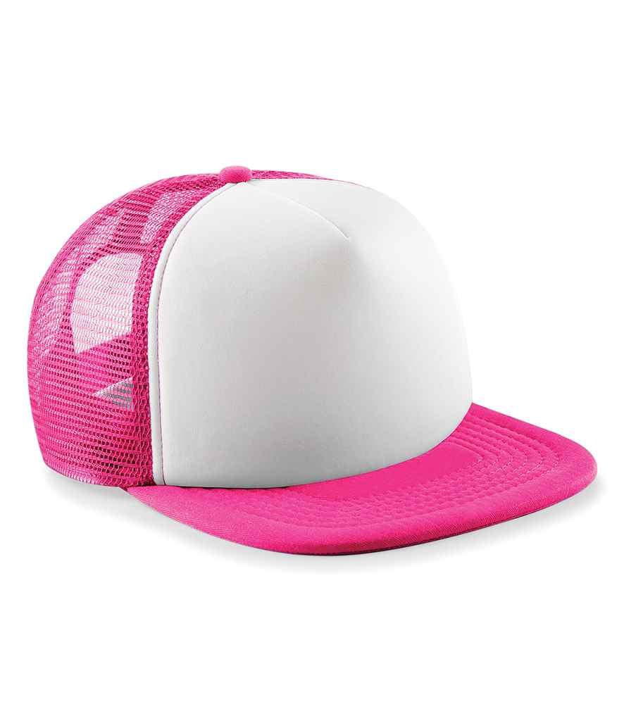 Beechfield BB645 Fuchsia/White Front -  Ready to be Printed by Custard Workwear - Cheap Personalised and Customised Workwear in Nottinghamshire, Derbyshire and Leicestershire
