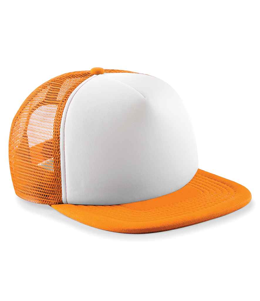 Beechfield BB645 Orange/White Front -  Ready to be Printed by Custard Workwear - Cheap Personalised and Customised Workwear in Nottinghamshire, Derbyshire and Leicestershire